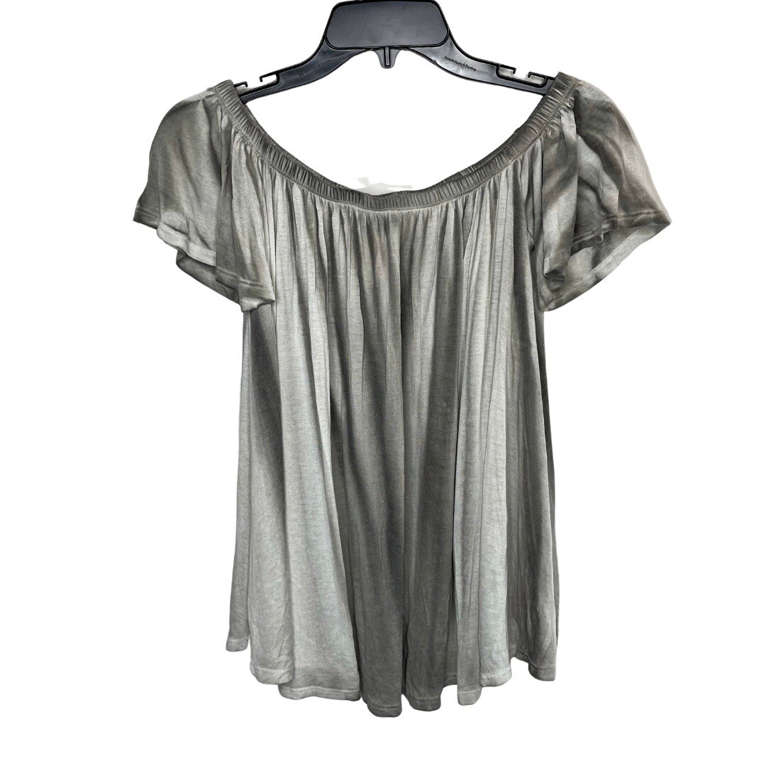 FREE PEOPLE Swing Top Women Small Gray Off-Shoulder NEW Stretch