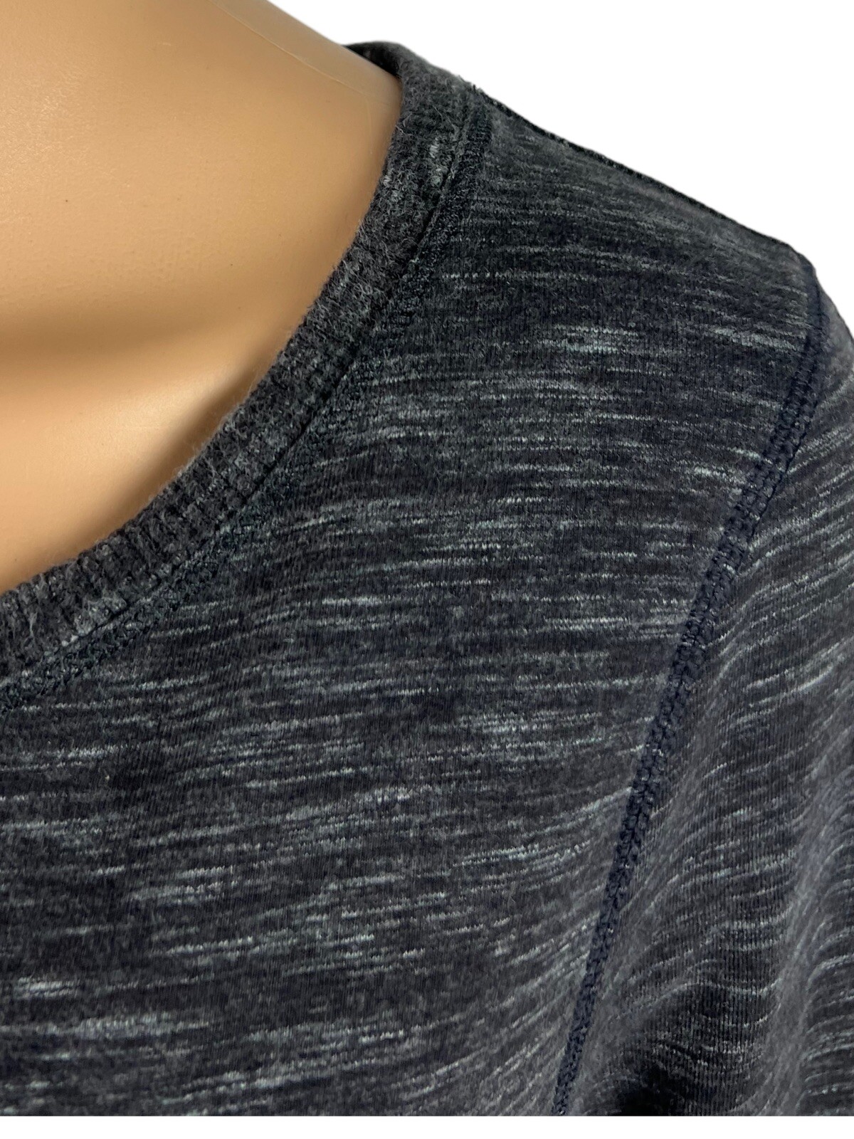 Lululemon Womens 8 Exhalation Pullover Sweatshirt Top Heathered Gray Green EUC