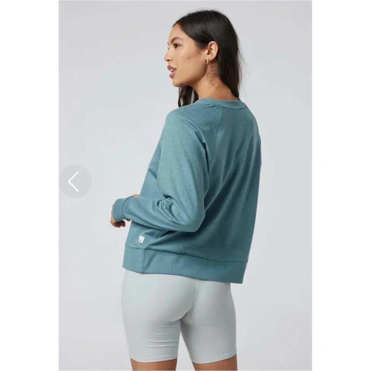 Vuori Daydream Crew Blue Green Heather Size M