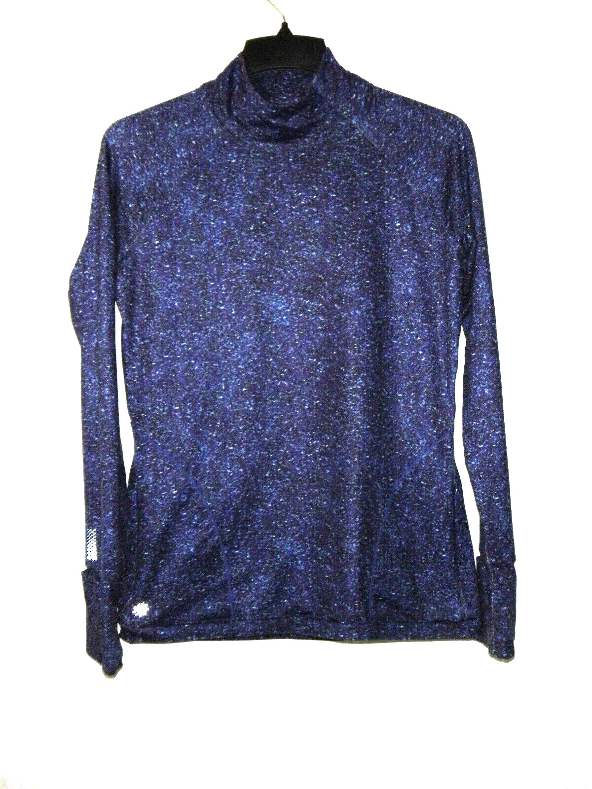 Athleta Superluxe Pullover Women S Purple Blue Mock Zip Long Raglan Sleeve