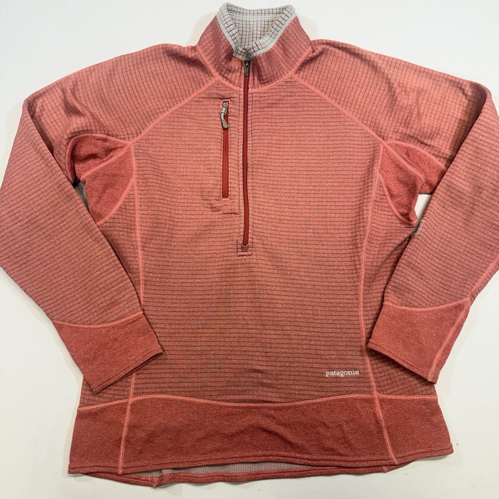 Patagonia 1/2 Zip Pullover Fleece R1 Regulator Waffle Flash Womens Large FUC