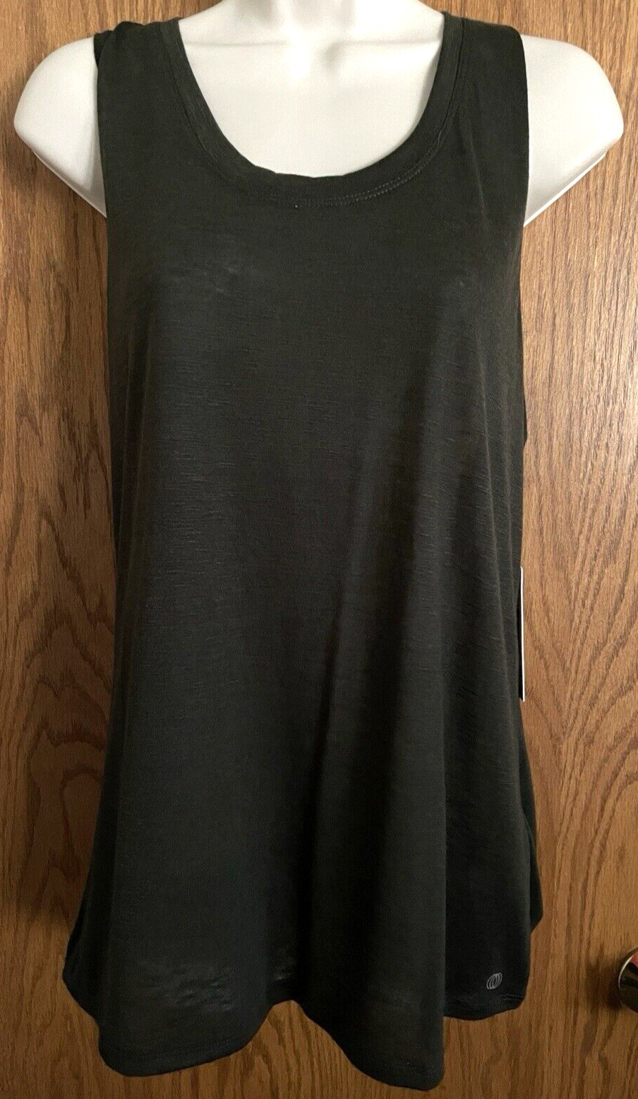 Balance Collection Heathered Dark Green Tank Top Sheer Women’s Size XL NWT