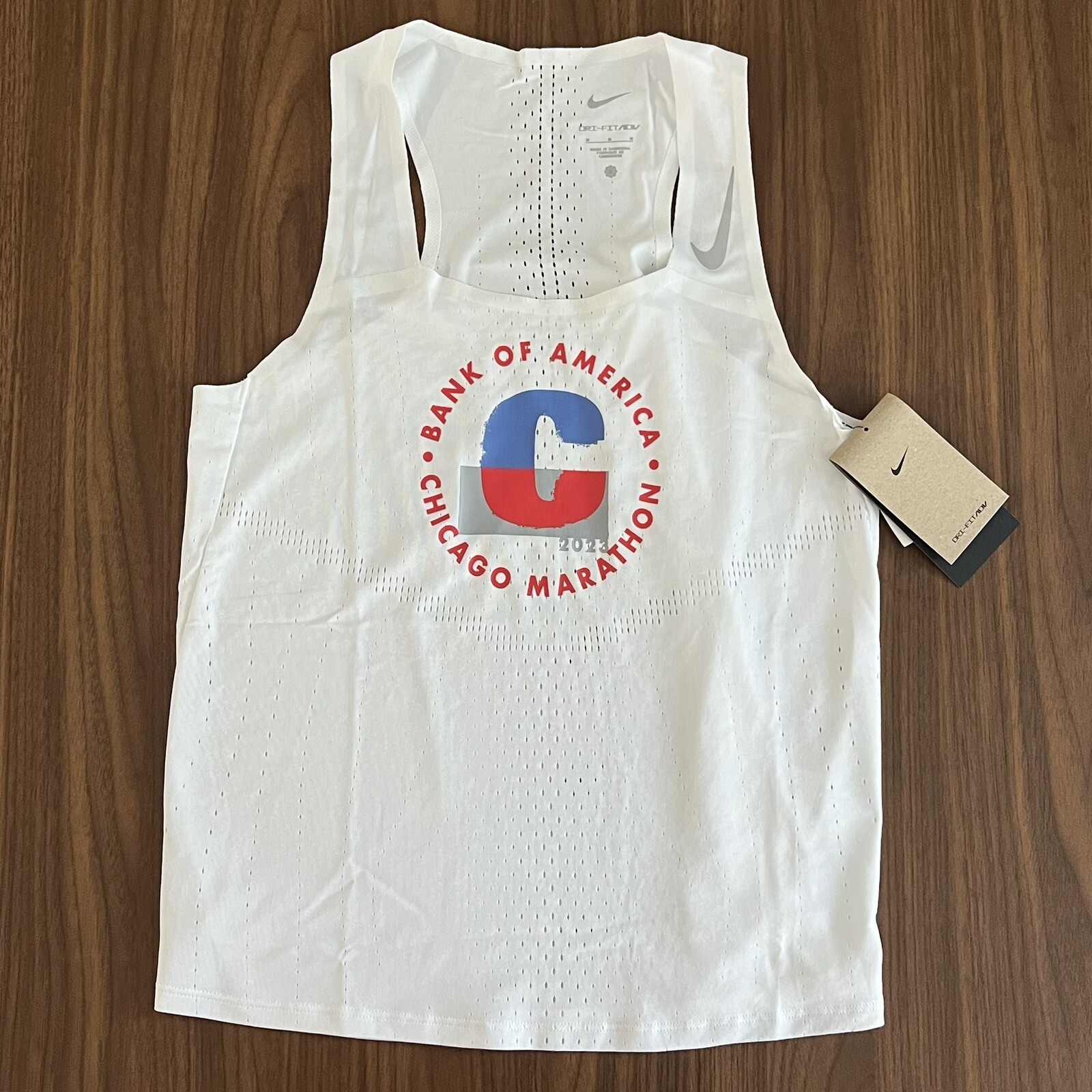 Nike Dri-FIT ADV 2023 BOA Chicago Marathon AeroSwift Singlet Womens M FD2709-100