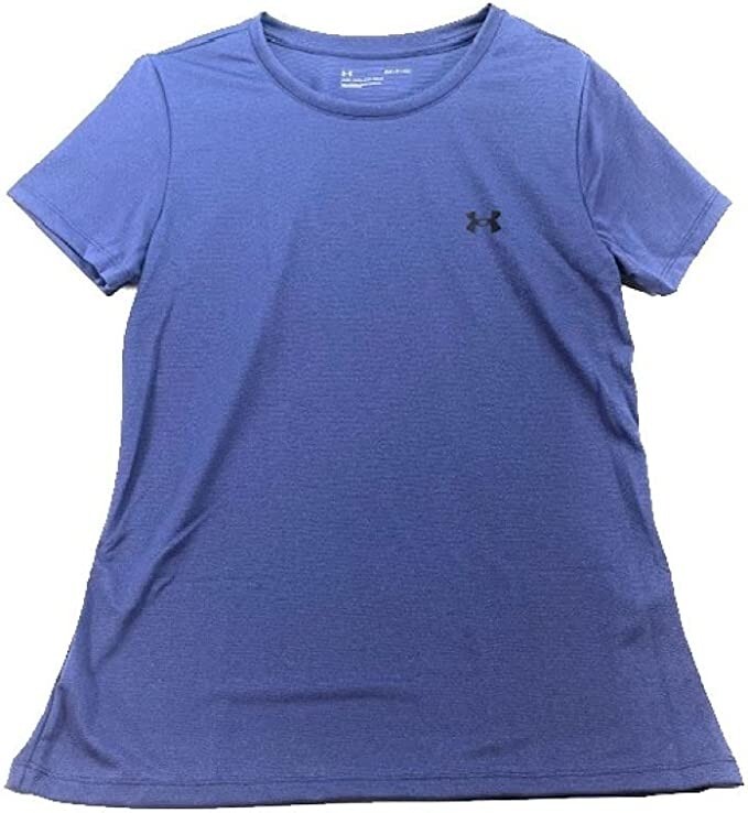 NWT Under Armour Womens Bubble Tech SSV Loose Navy Blue T-Shirt Size L UA40