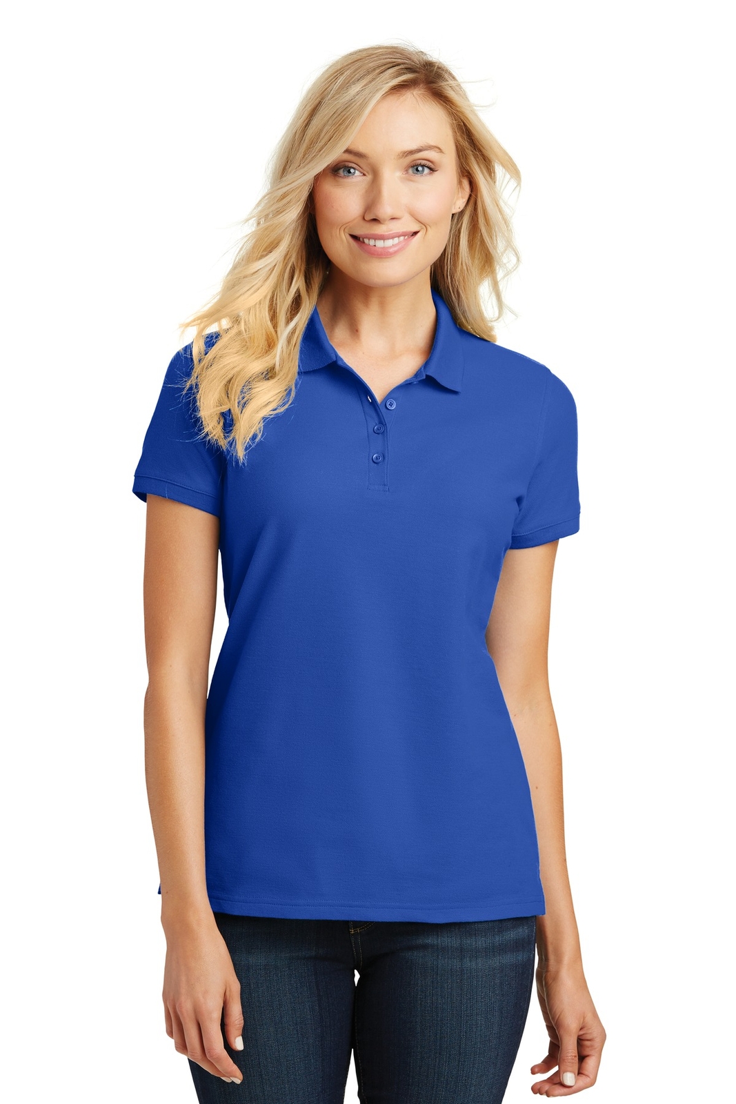 Port Authority L100 Womens Short Sleeve Core Classic Pique Polo Shirt