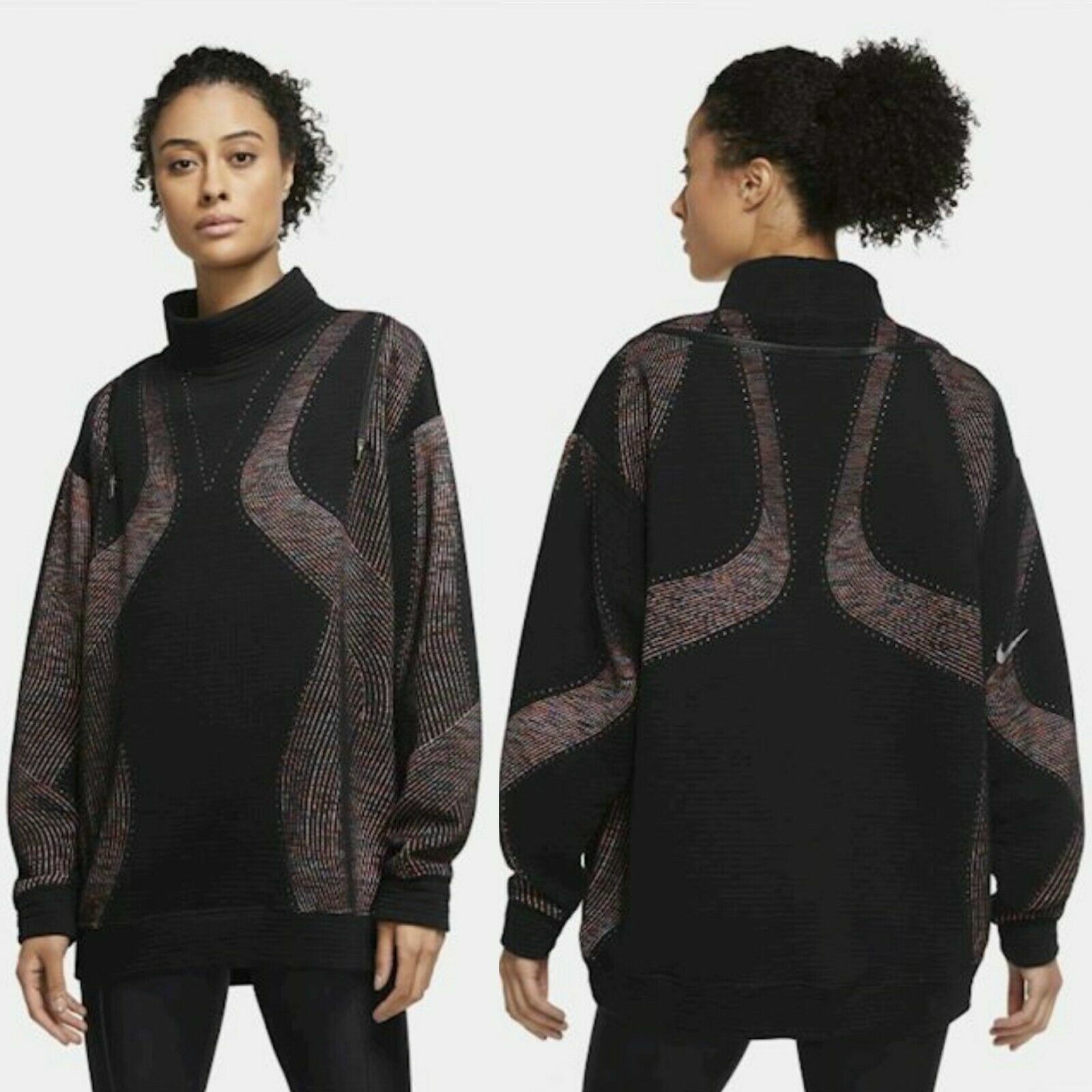 Nike Tech Pack City Ready Oversize Yoga Top Black CU5124 010 Womens Large $165