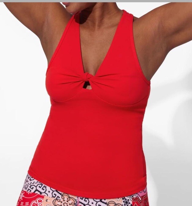 Eleven by Venus Williams Tennis Golf Rock Star Tennis Tank Candy Red Medium