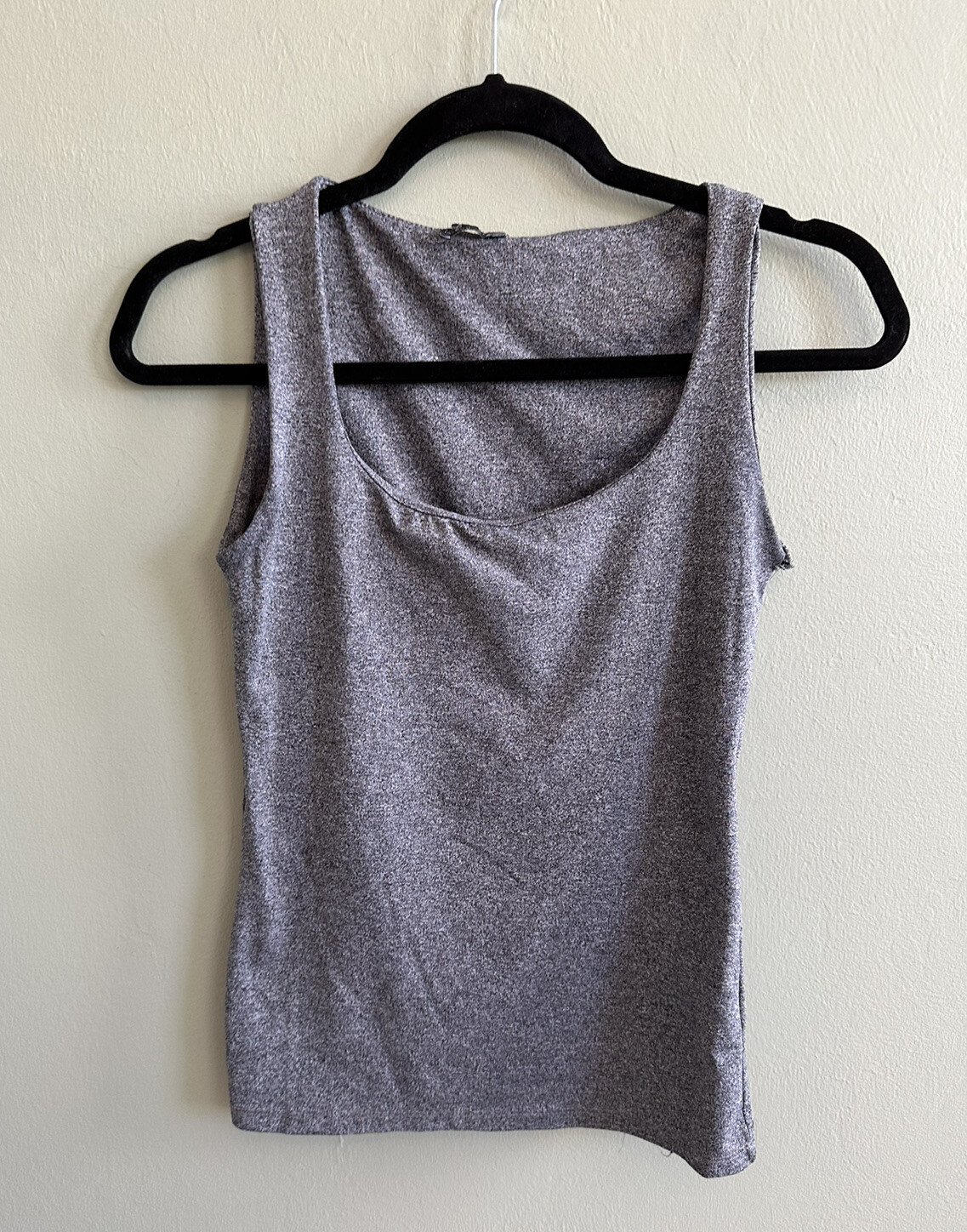 Zara BW Collection Womens Size Small Gray Heather Sleeveless Athletic Tank Top