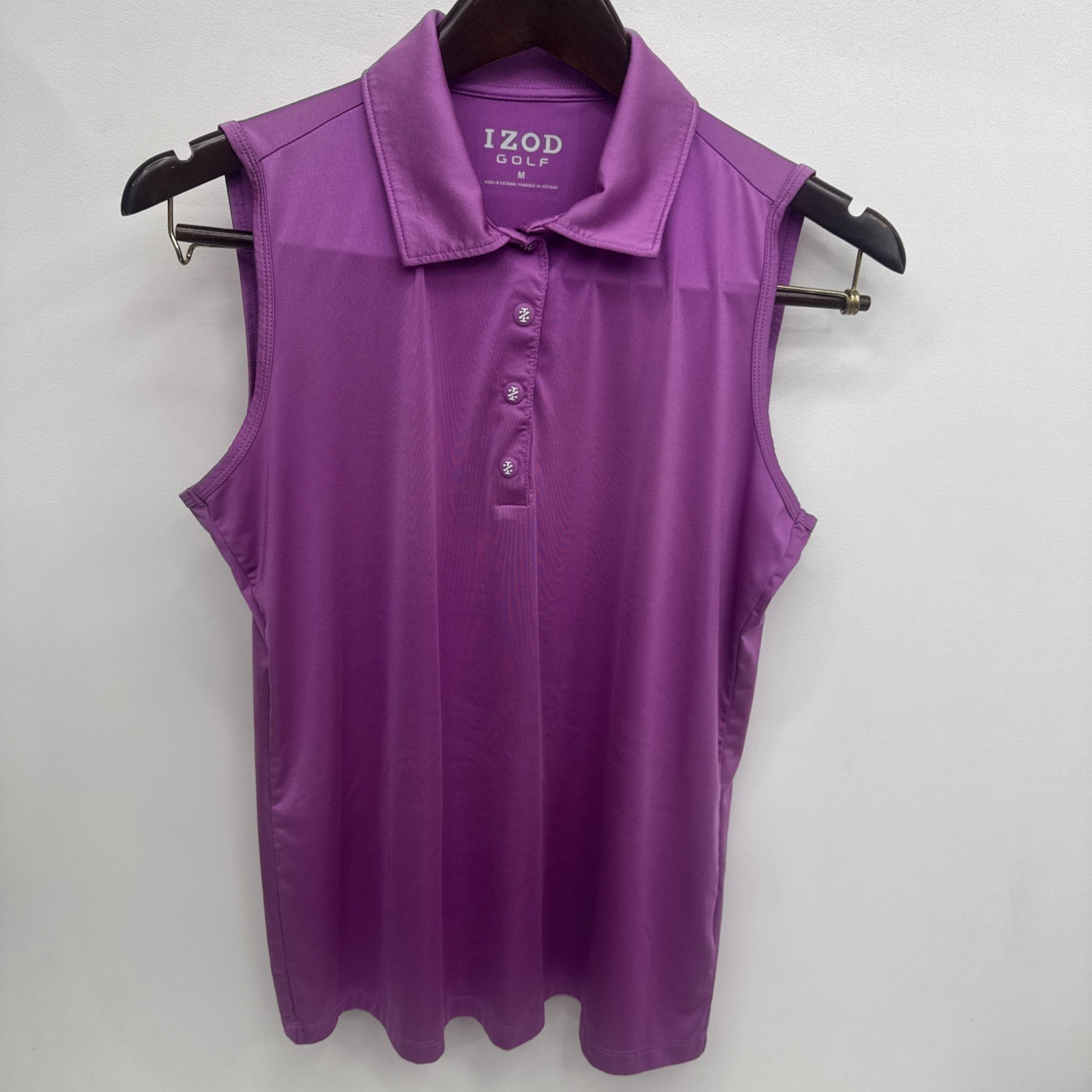Women’s Izod golf medium crop top purple dry Fit