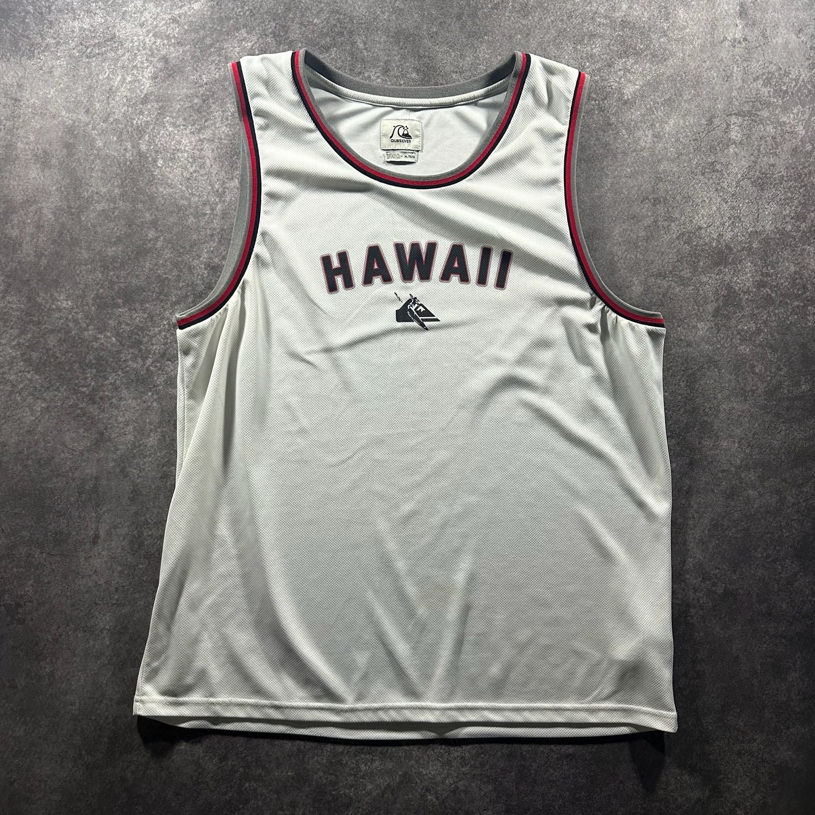 Quiksilver Hawaii Mesh Basketball Style Athletic Tank Top