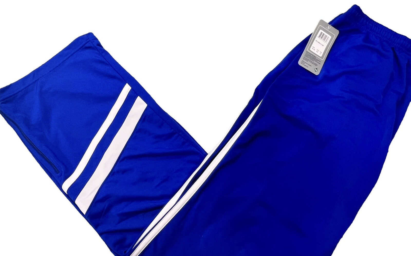 Asics Womens Cabrillo Contrast Trim Blue White Pull On Athletic Pants Size XL