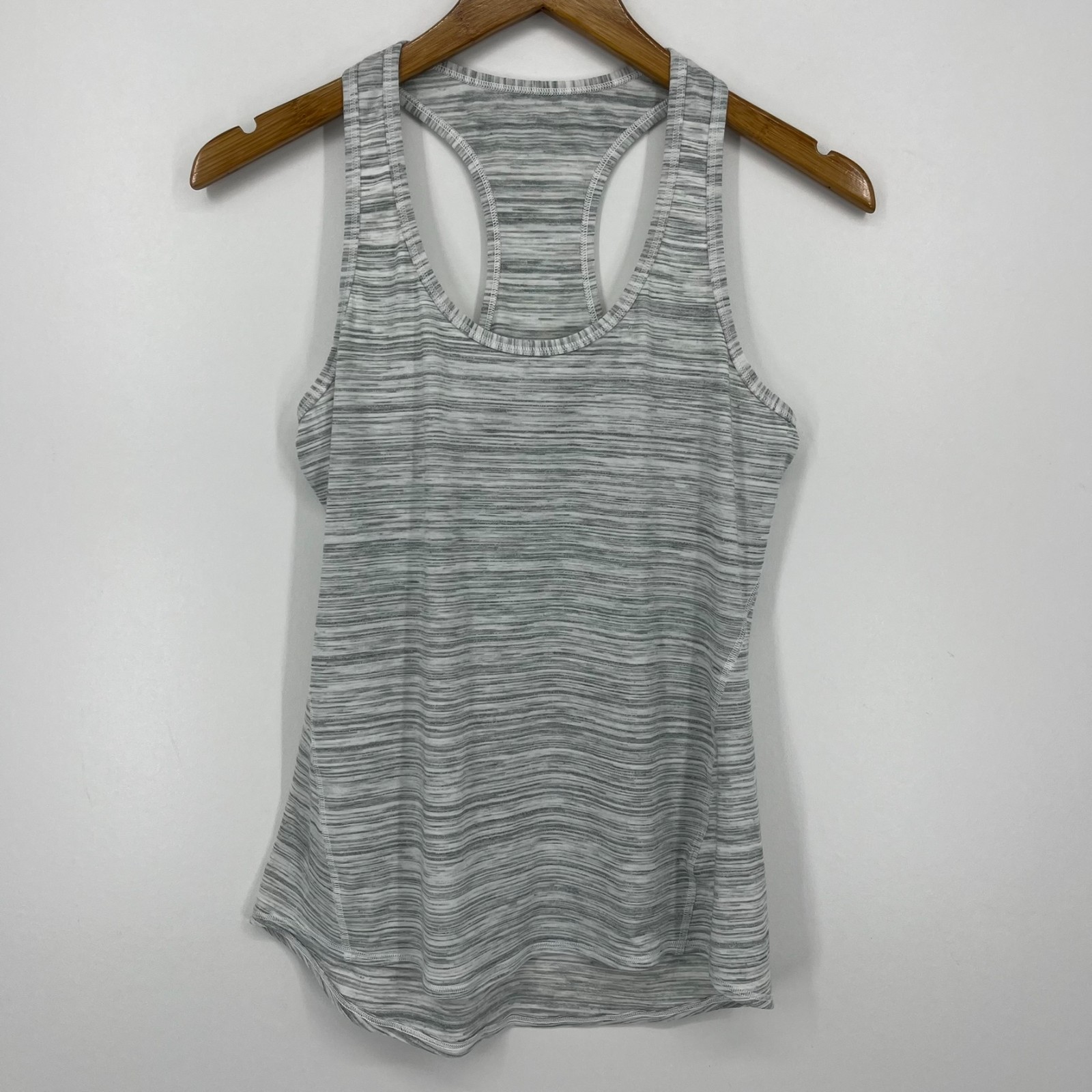 Athleta Tank Top Women’s Size S Heather Gray Racerback Yoga Cotton Blend