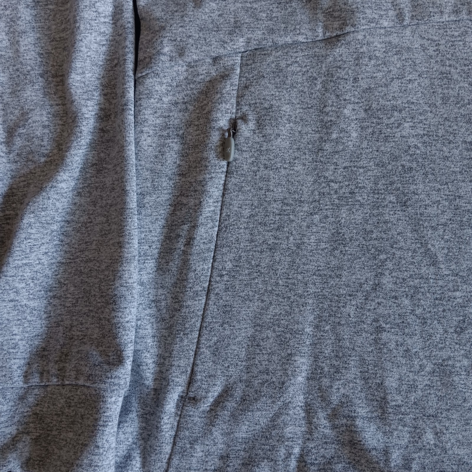 KYODAN Outdoor Comfort Soft pullover sweater G/L kangaroo pocket gray mock neck