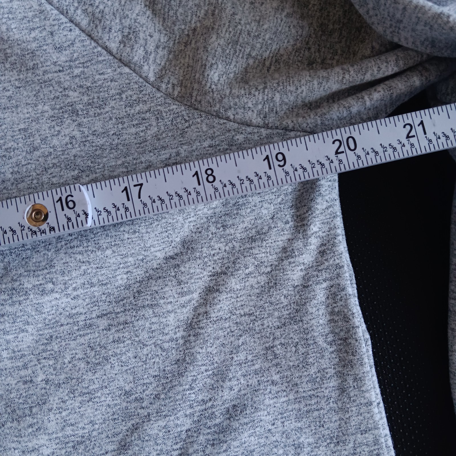 KYODAN Outdoor Comfort Soft pullover sweater G/L kangaroo pocket gray mock neck
