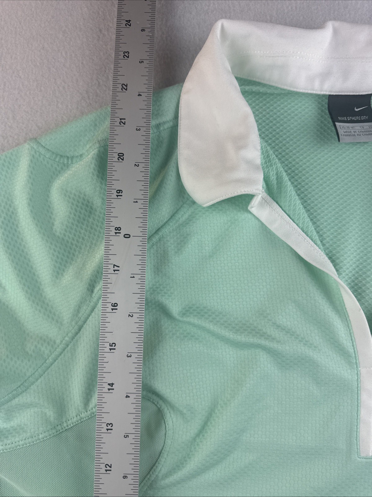 Nike Sphere Dry Collared Athletic Shirt Green Women’s Size XL (16-18)