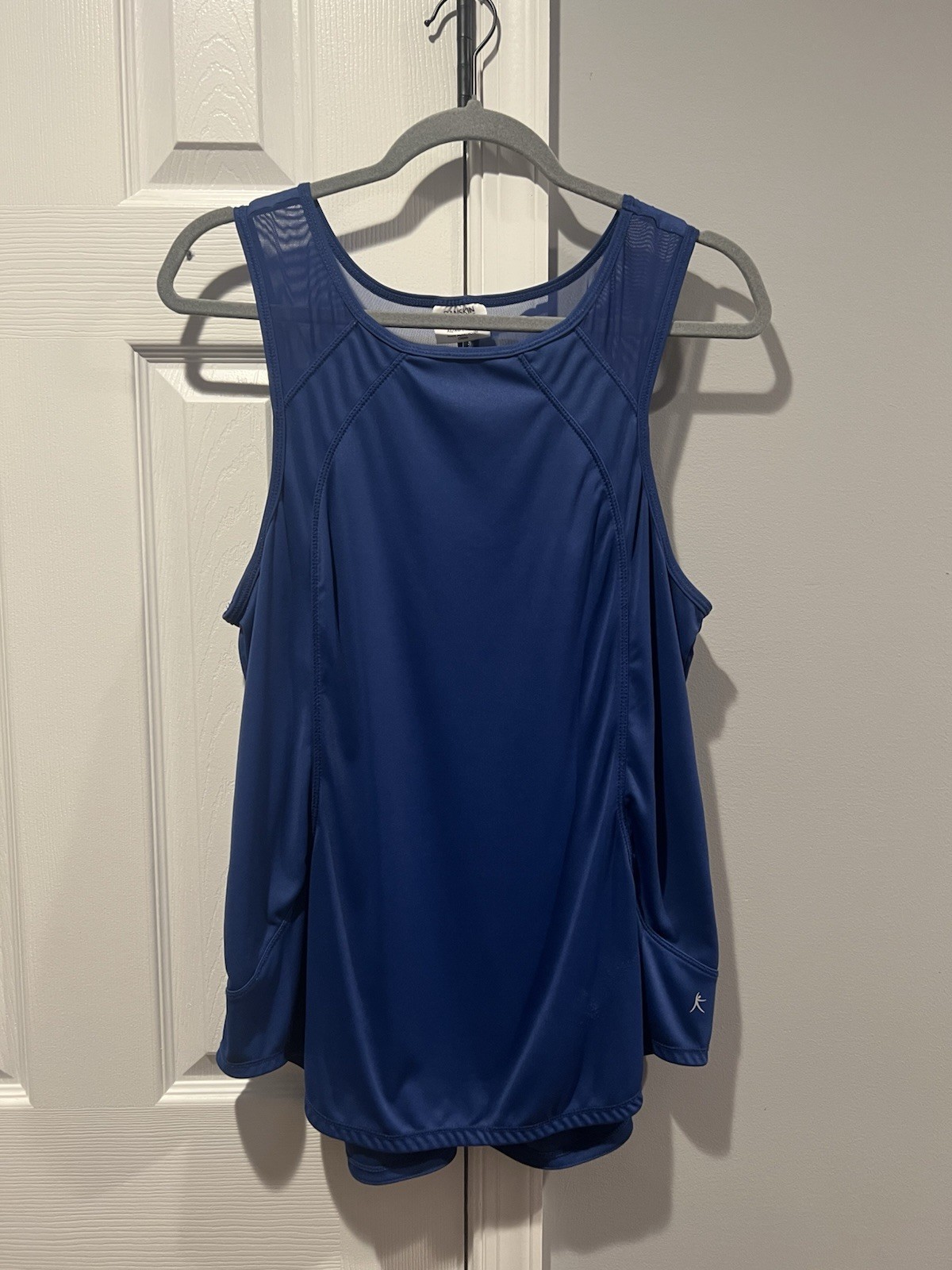 Danskin Women’s XL 16-18 Royal Blue Athletic Tank Top Mesh Performance Worko