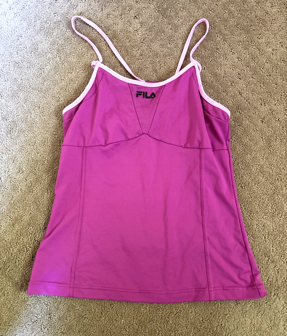 Fila Sport women’s athletic tank top spaghetti strap Pink Medium