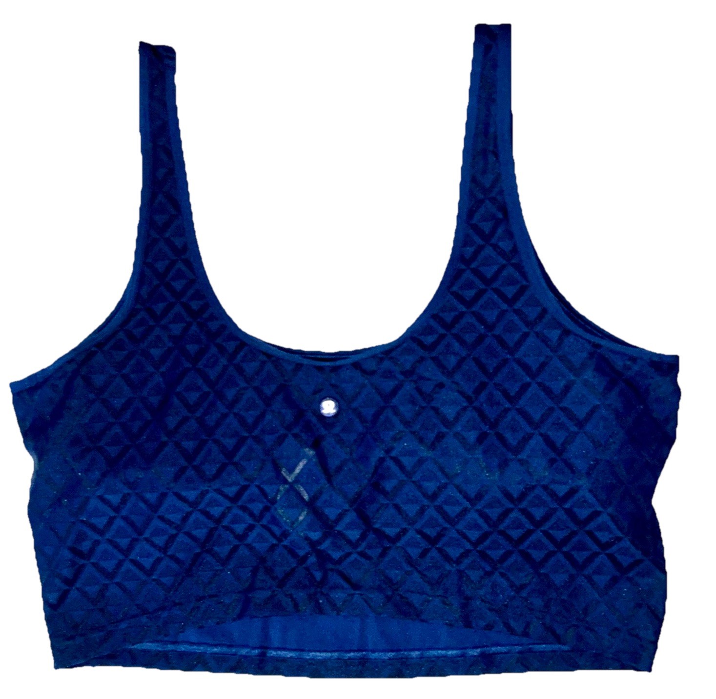 NWT🏓LULULEMON🏓X-LARGE🏓TEXTURED MESH TENNIS TANK🏓CROPPED🏓CLUB BLUE🏓