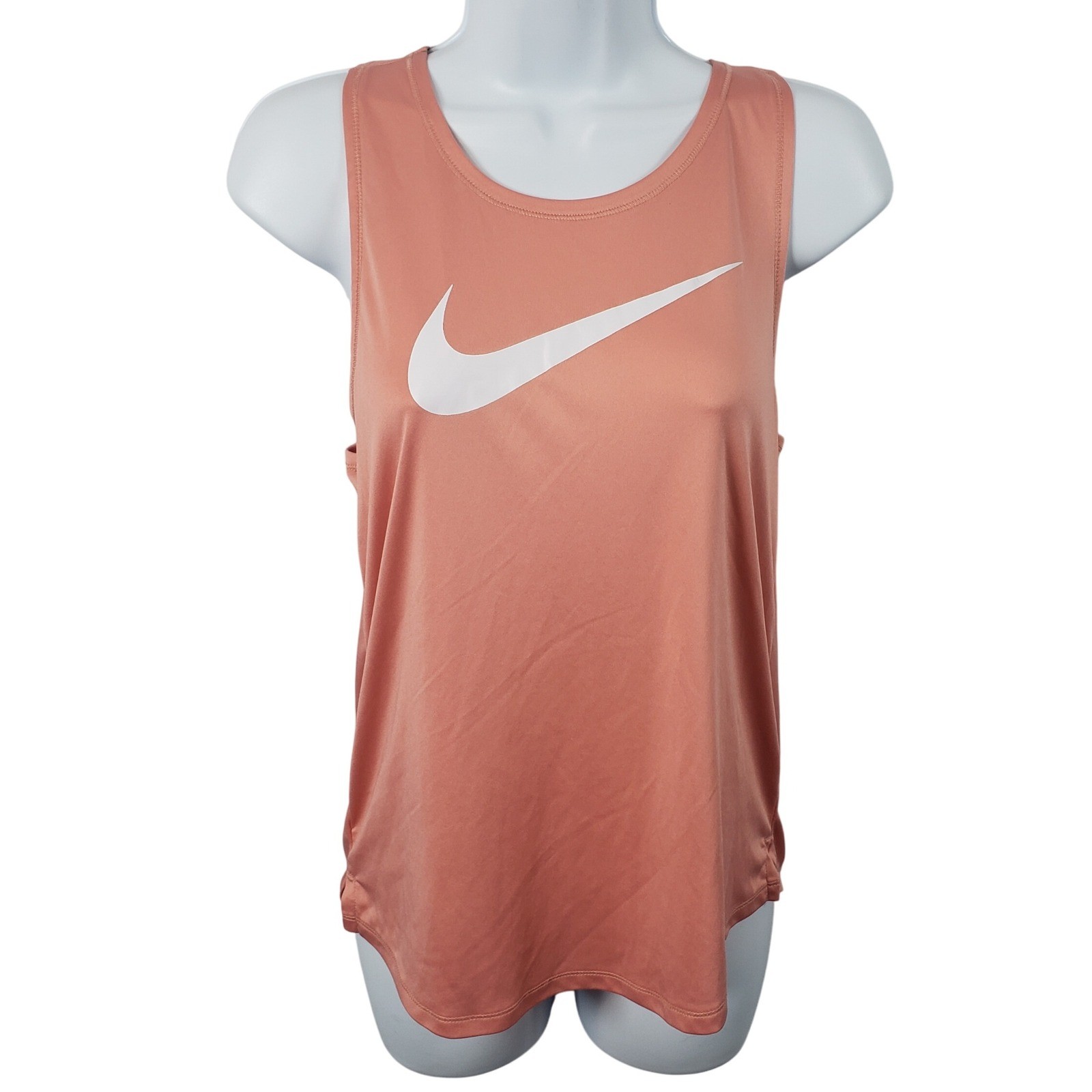 Nike Running Tank Top Womens Small Peach Sleeveless Athletic Activewear /A55