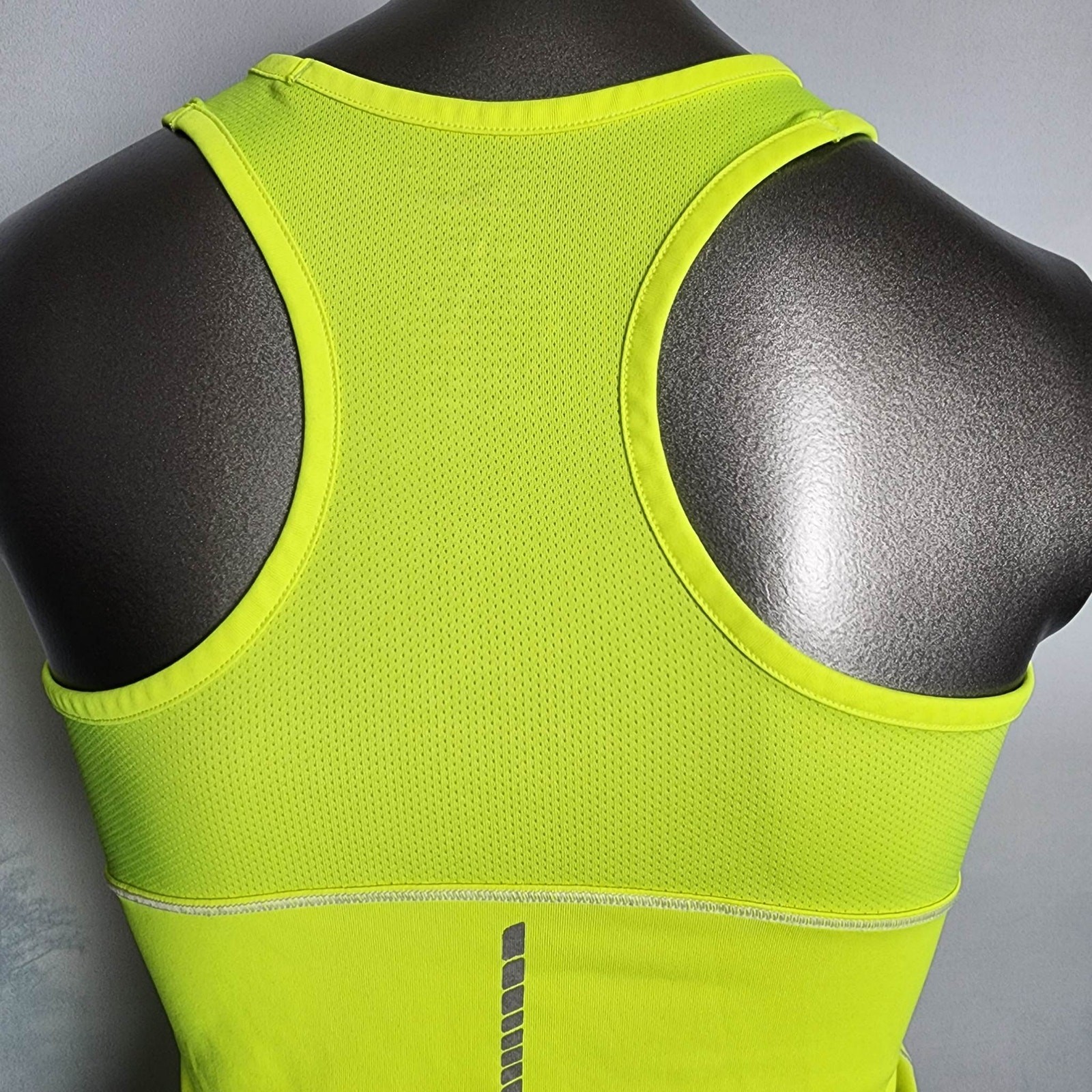 L.L. Bean Reflective Yellow Running Cycling Racerback Top | Women’s XS