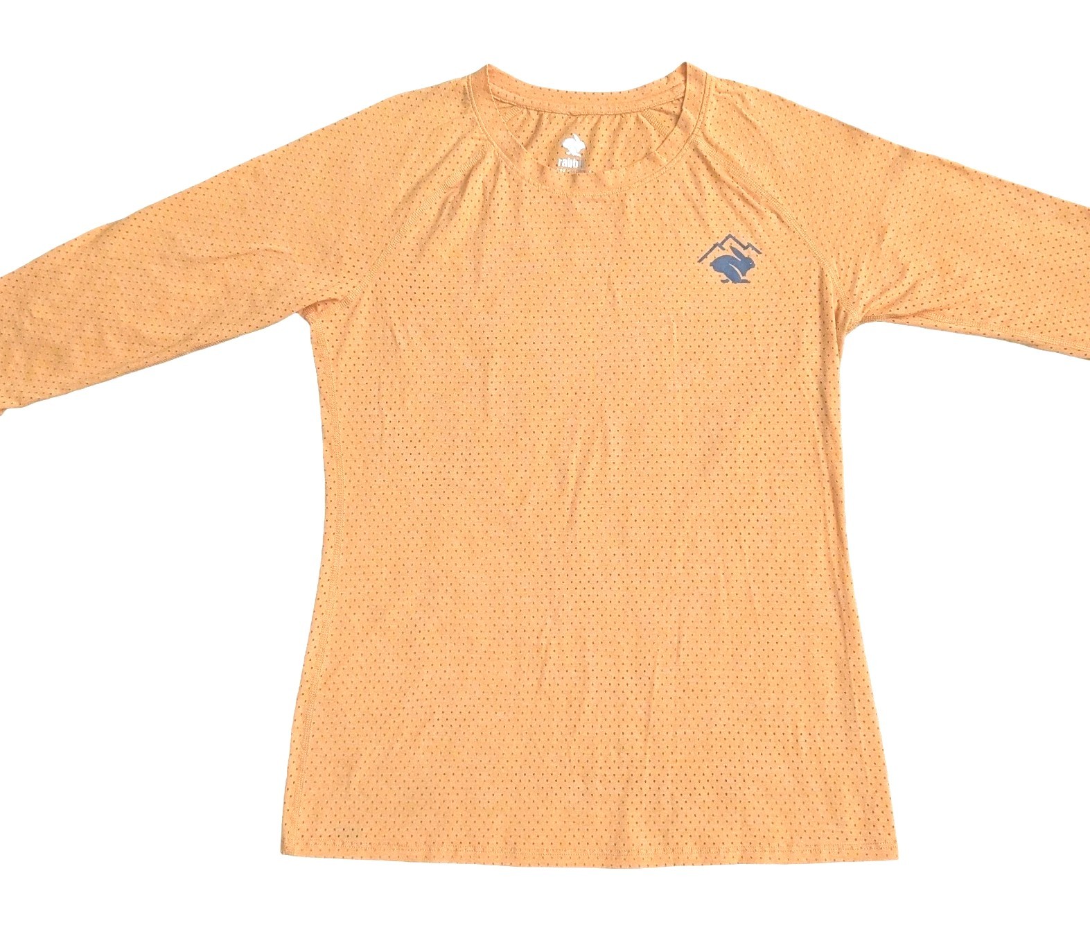 Rabbit Womens Small 32×22 EZ Tee Perforated Stretch Reflective Pullover Long Slv