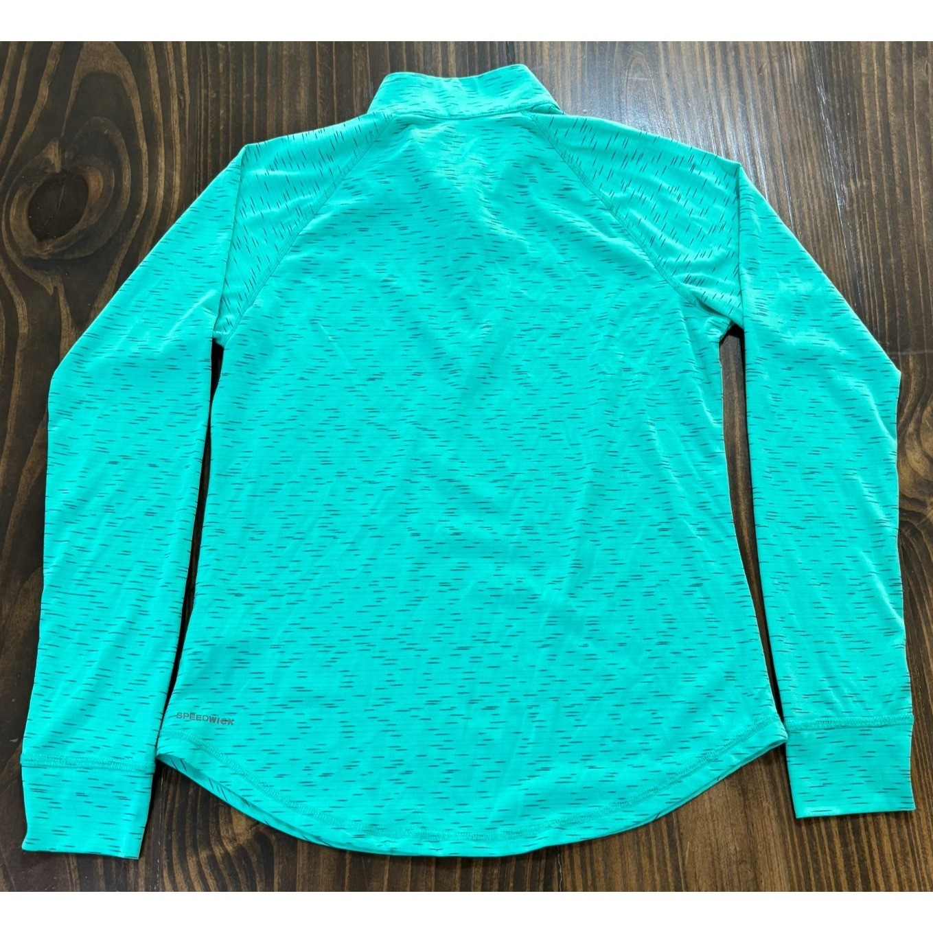 REEBOK Quarter Zip Pullover Womens Small Teal Athletic Running Top