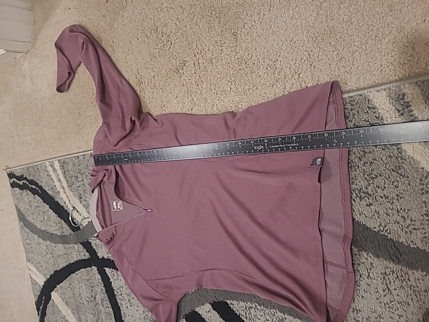 THE NORTH FACE FlashDry Quarter Zip Pullover Women’s Medium Plum Long Sleeve