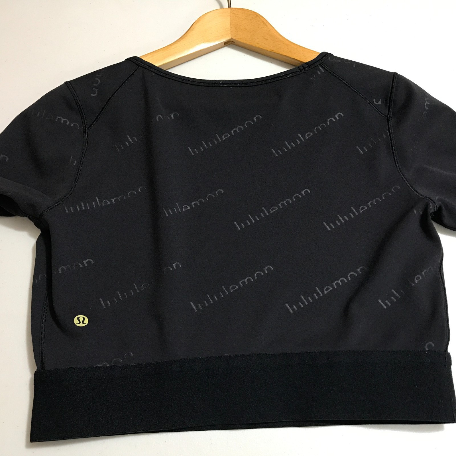 Lululemon Wunder Train Cropped Long Sleeve Special Edition Black W3EDKS Size 10
