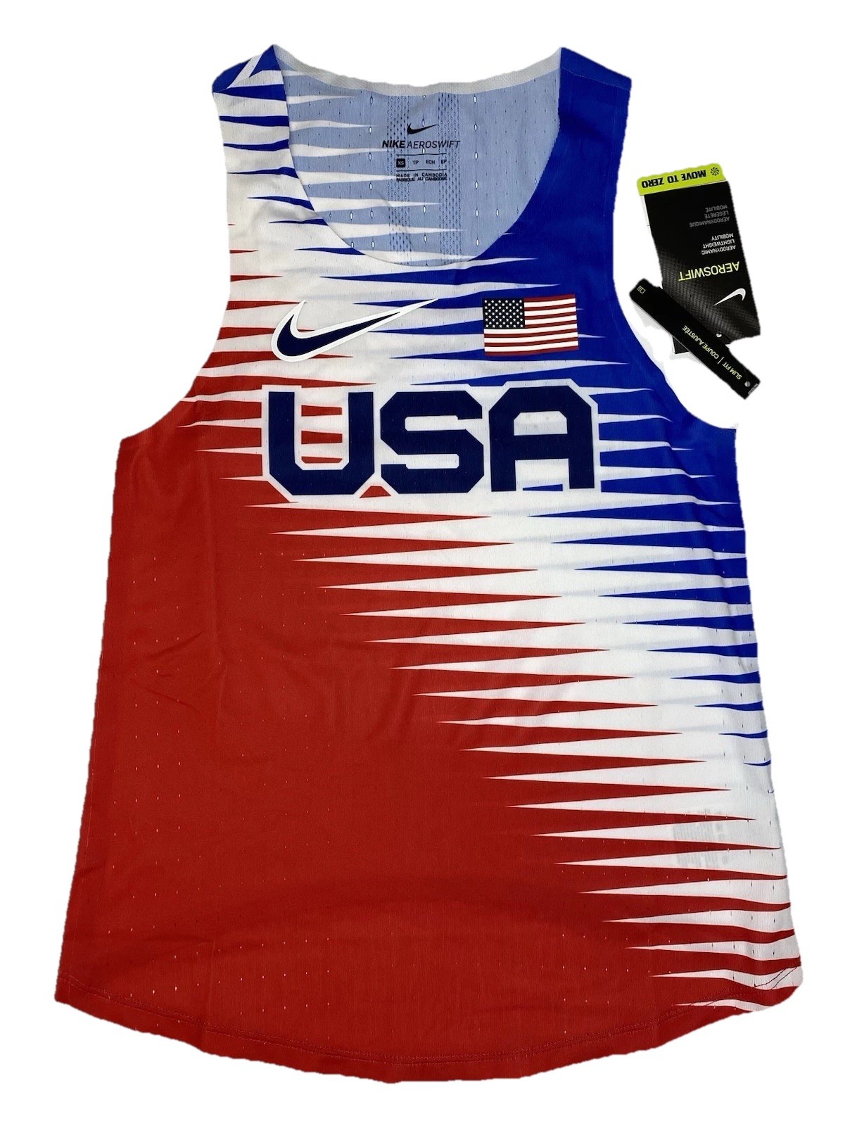 Nike Dri-FIT ADV Team USA AeroSwift Running Singlet CV0414-657 Women’s Size XS