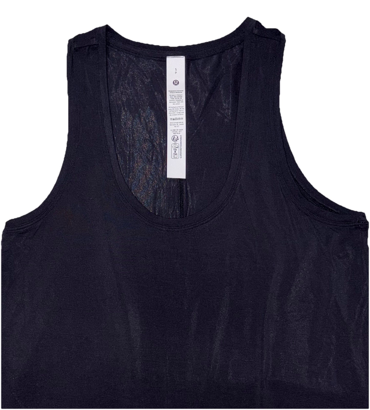 NWT☀️LULULEMON☀️SMALL☀️MODAL SILK SIDE SPLIT TANK☀️4-WAY STRETCH☀️BLACK☀️$58