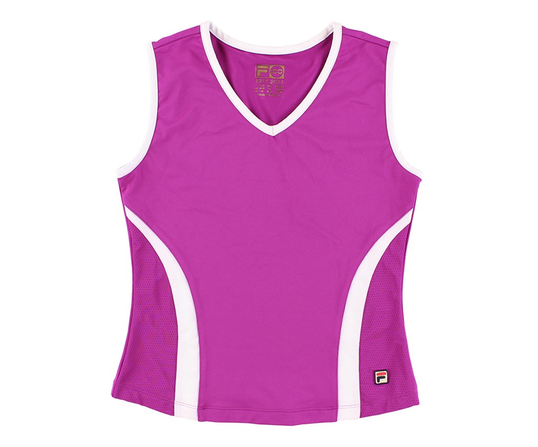 Fila Sleeveless V Neck Athletic Top Girls Active Shirts & Tees Size M, Color: