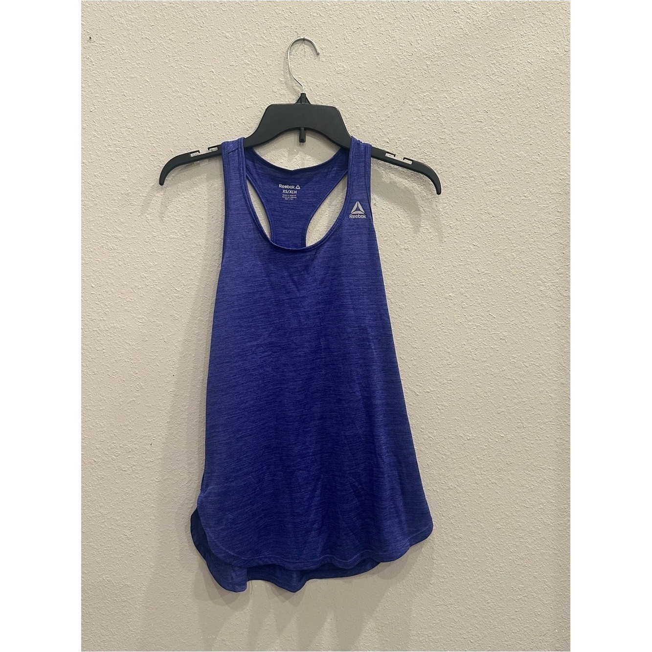 Reebok Blue Racerback Tank Top Athleisure Gym Yoga XS