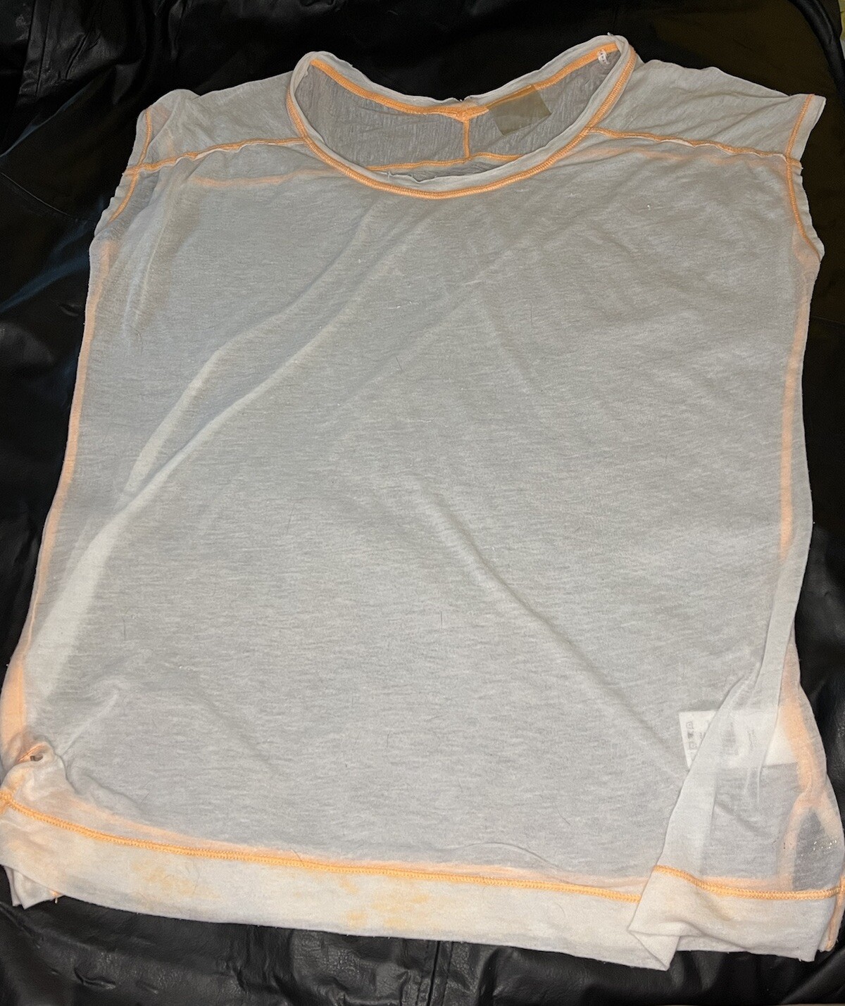 Calvin Klein Performance Activewear Women’s Med Cover Up Sheer Top Tunic Orange