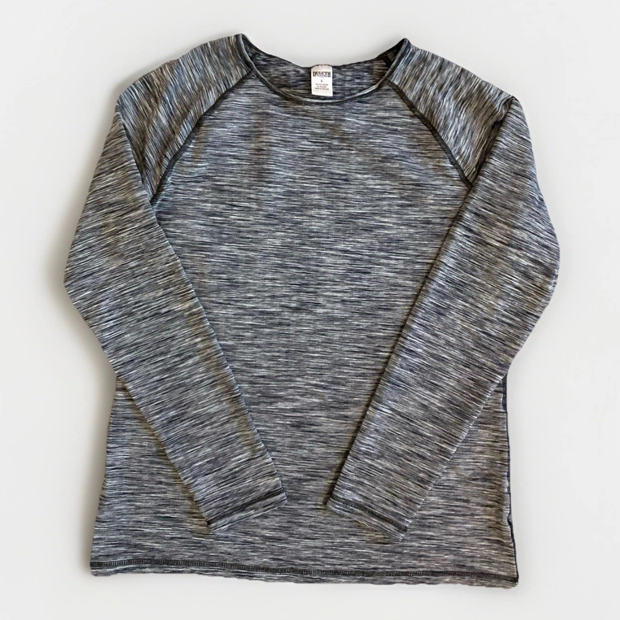 Duluth Trading Co. Women’s Size Large First Instinct Base Layer Space Dye Grey