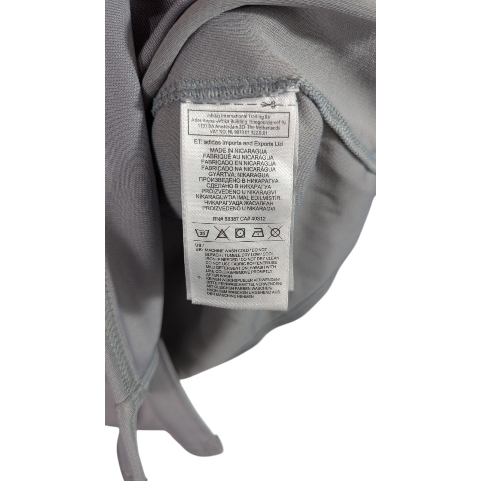 Adidas Baseball Player Game Jersey Softball Mens size XL Gray Pullover Button Up