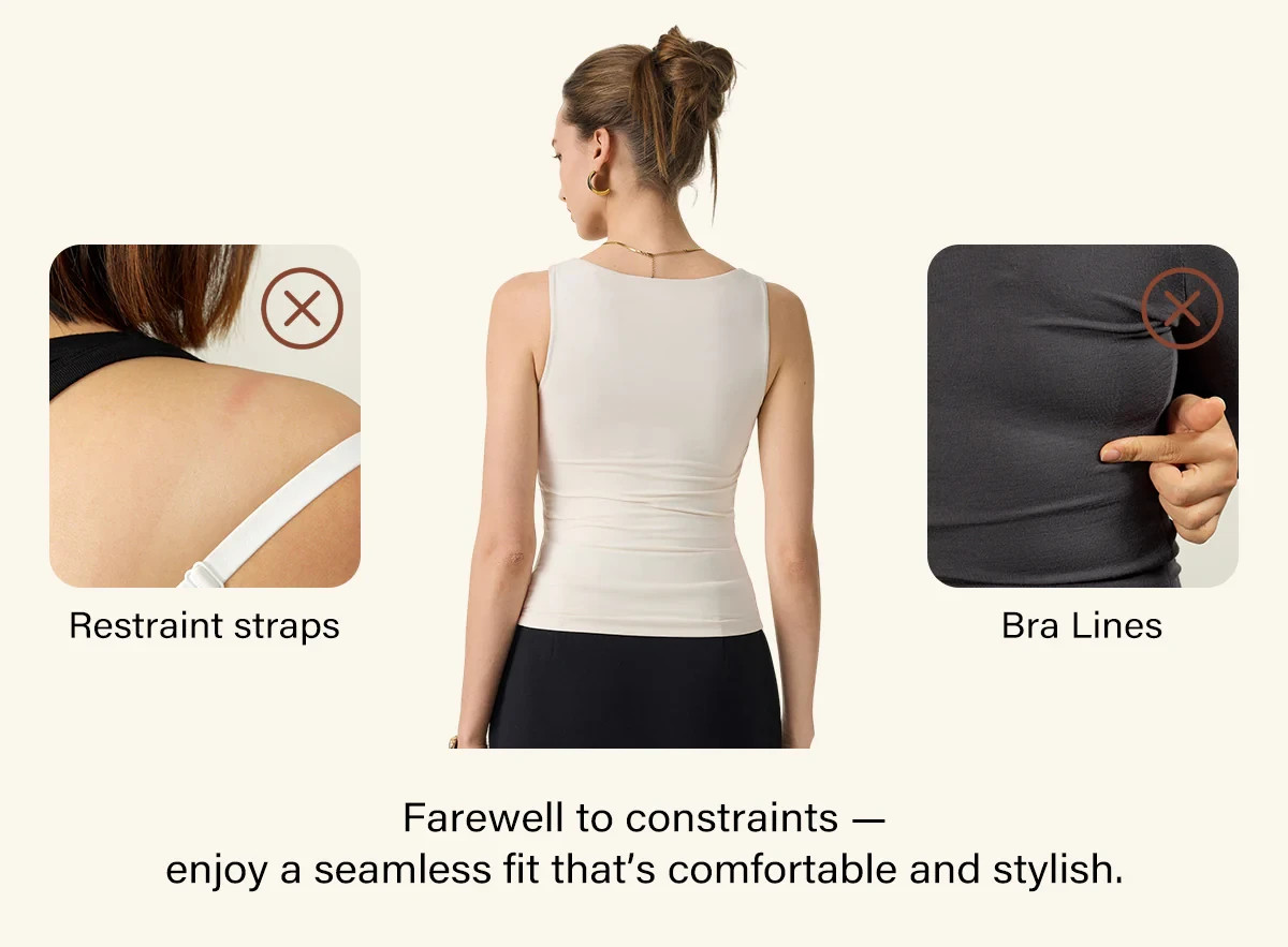 Back Smoothing Cooling Essential Summer Bandless Bra Tank
