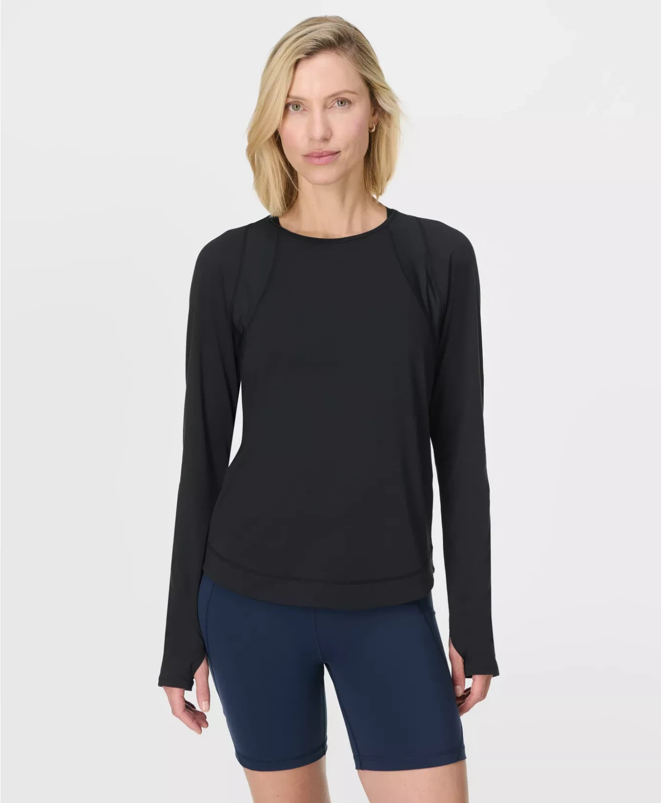 Sweaty Betty London Women’s Breathe Easy Mesh Long Sleeve Top Black S New