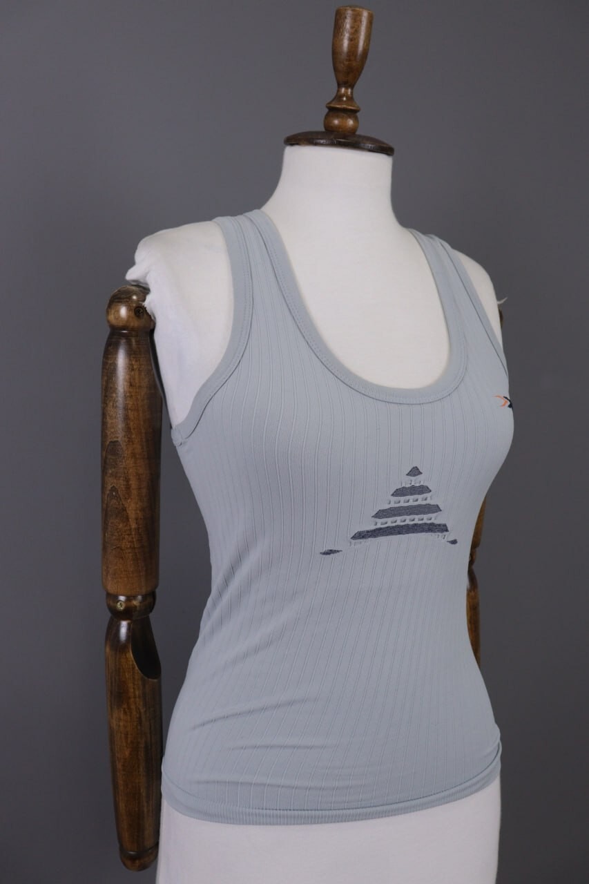 X-Bionic White Sleeveless Top Jersey Base Layer Thermo Tank Short Size S/M