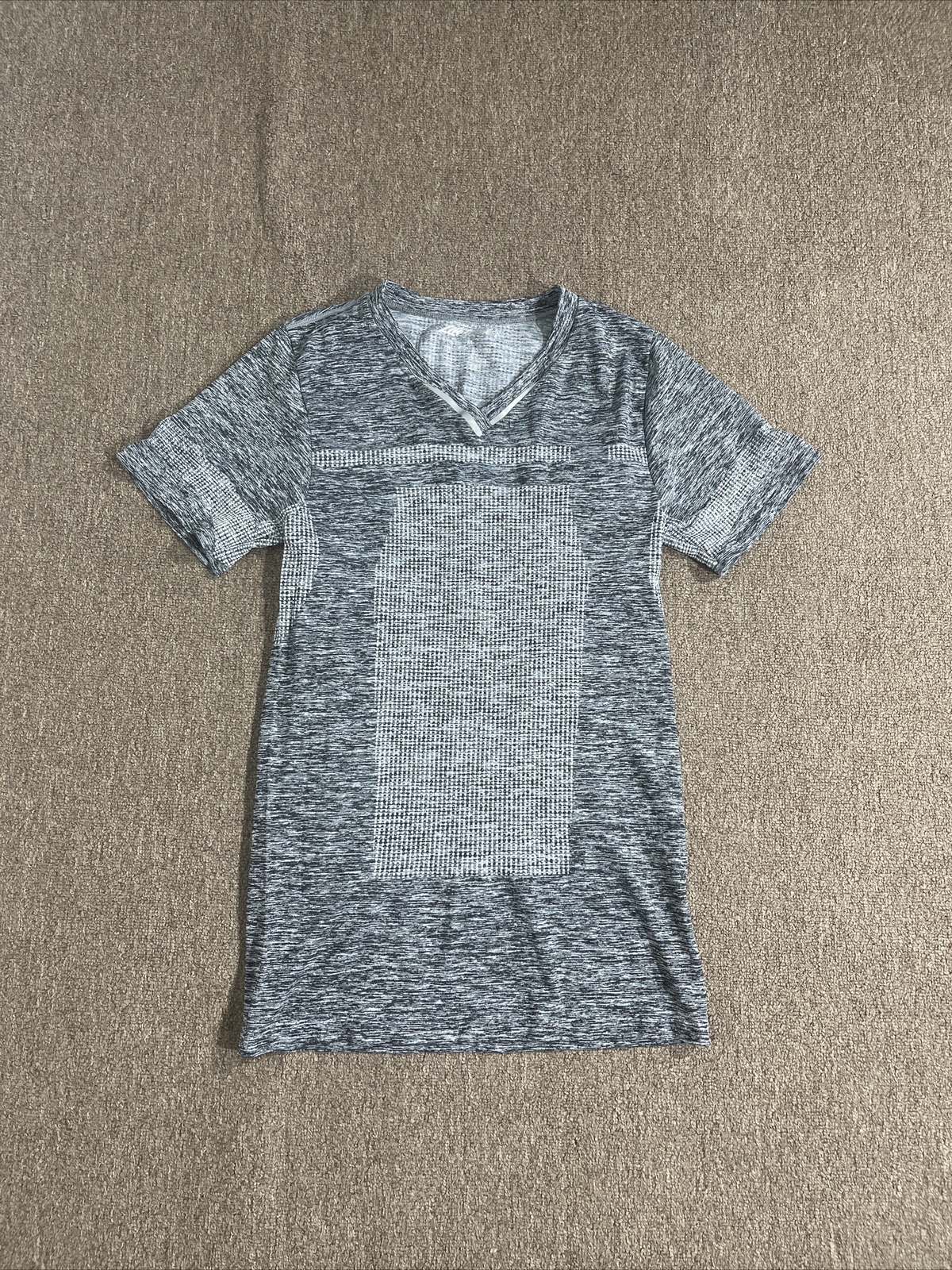 life fitness activewear training shirt women size medium gray nylon/polyester