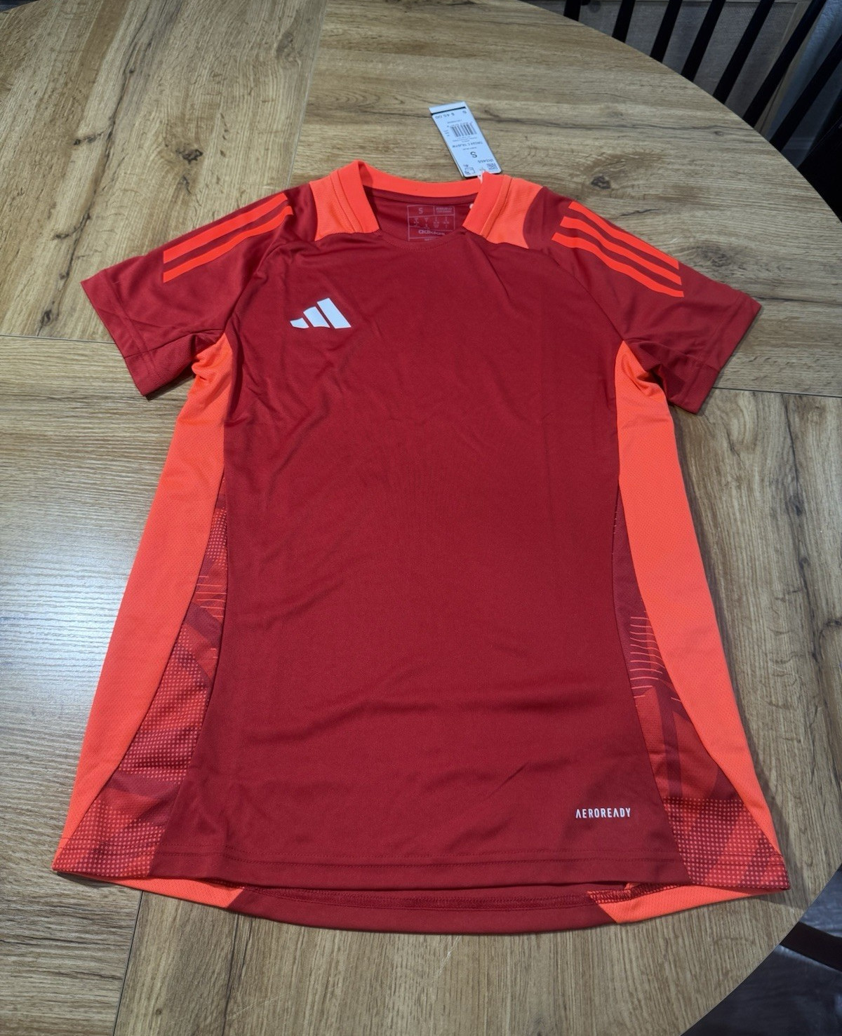 adidas Tiro24 AEROREADY women’s Red/Orange Soccer Jersey Tee Crew Neck S IR5465