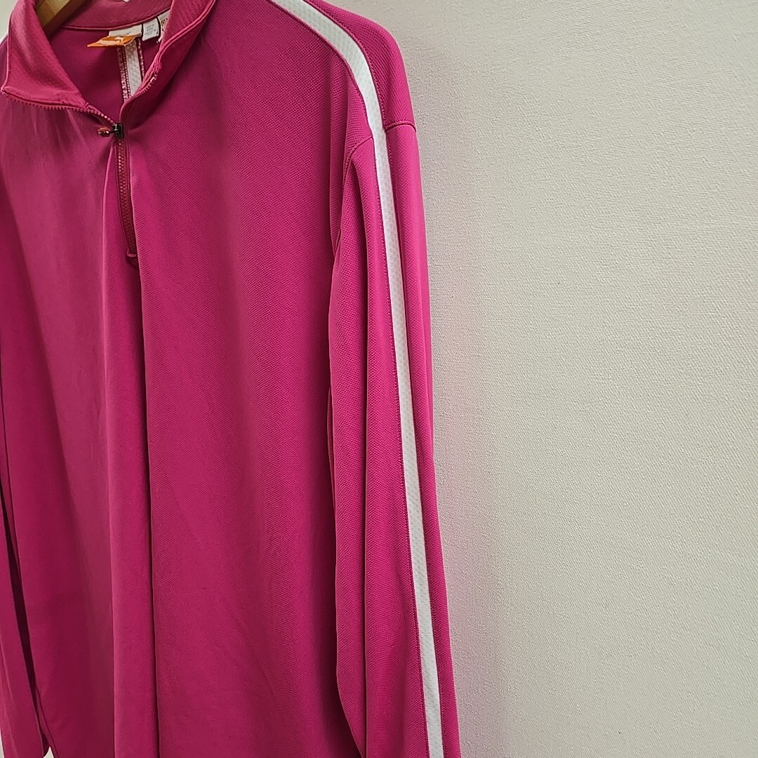 Puma 1/4 Zip Pullover Long Sleeve Womens Top Xxl Pink Sport Lifestyle