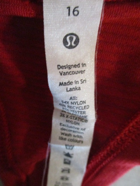 Lululemon Swiftly Tech Racerback 2.0 Tank Top in True Red Size 16