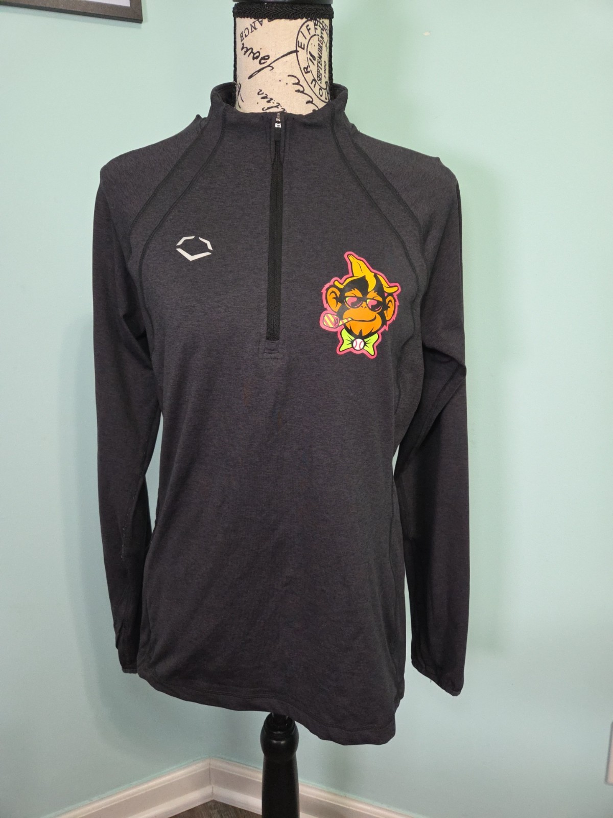 evoshield party animals long sleeve quarter zip medium women’s