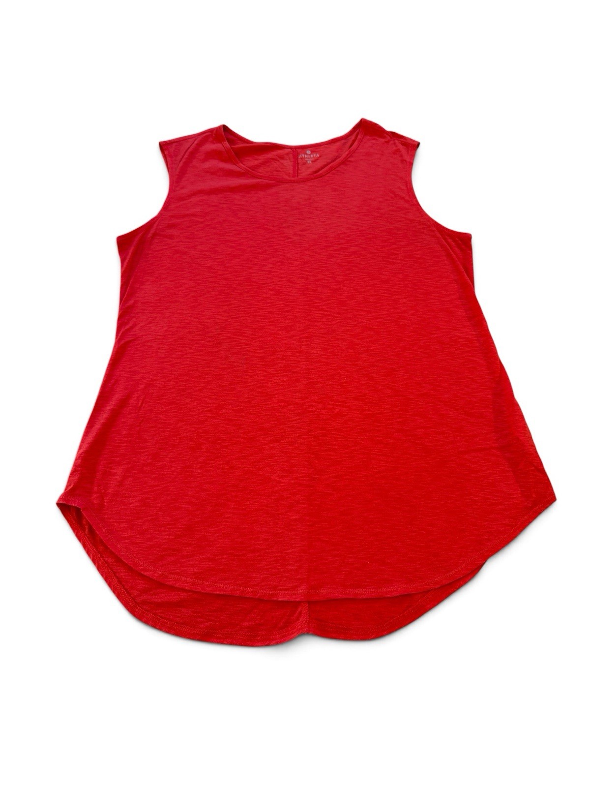 Athleta Women’s Shanti Tank Fire Red Top Cotton Blend Casual Sz Extra Large