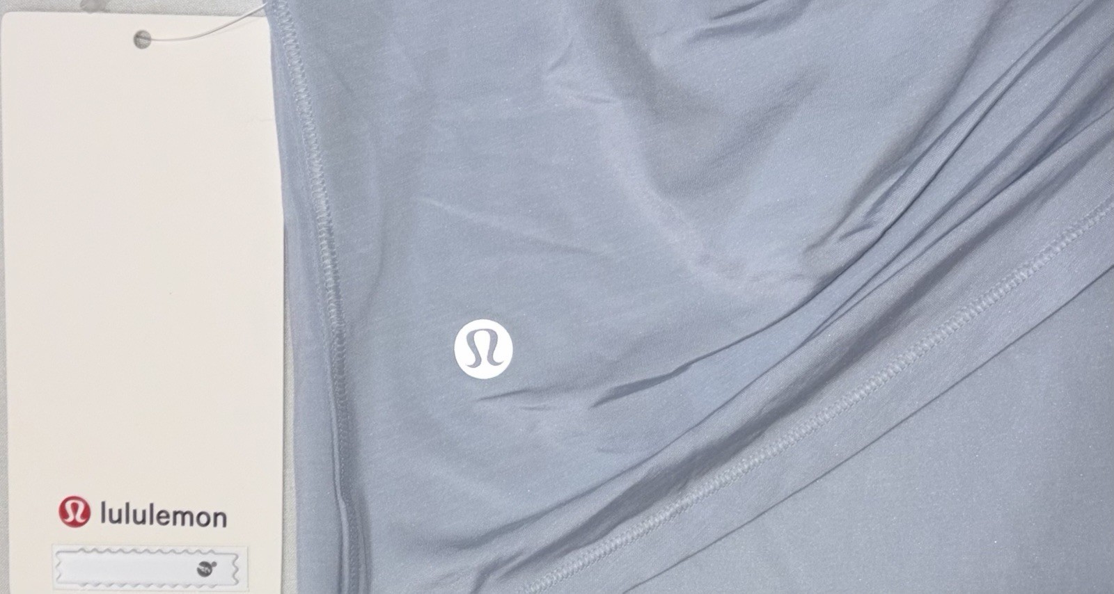 NWT💎LULULEMON💎SIZE 12💎DEEP STRETCH TANK💎AUTHENTIC💎HIP LENGTH💎STARCH BLUE💎