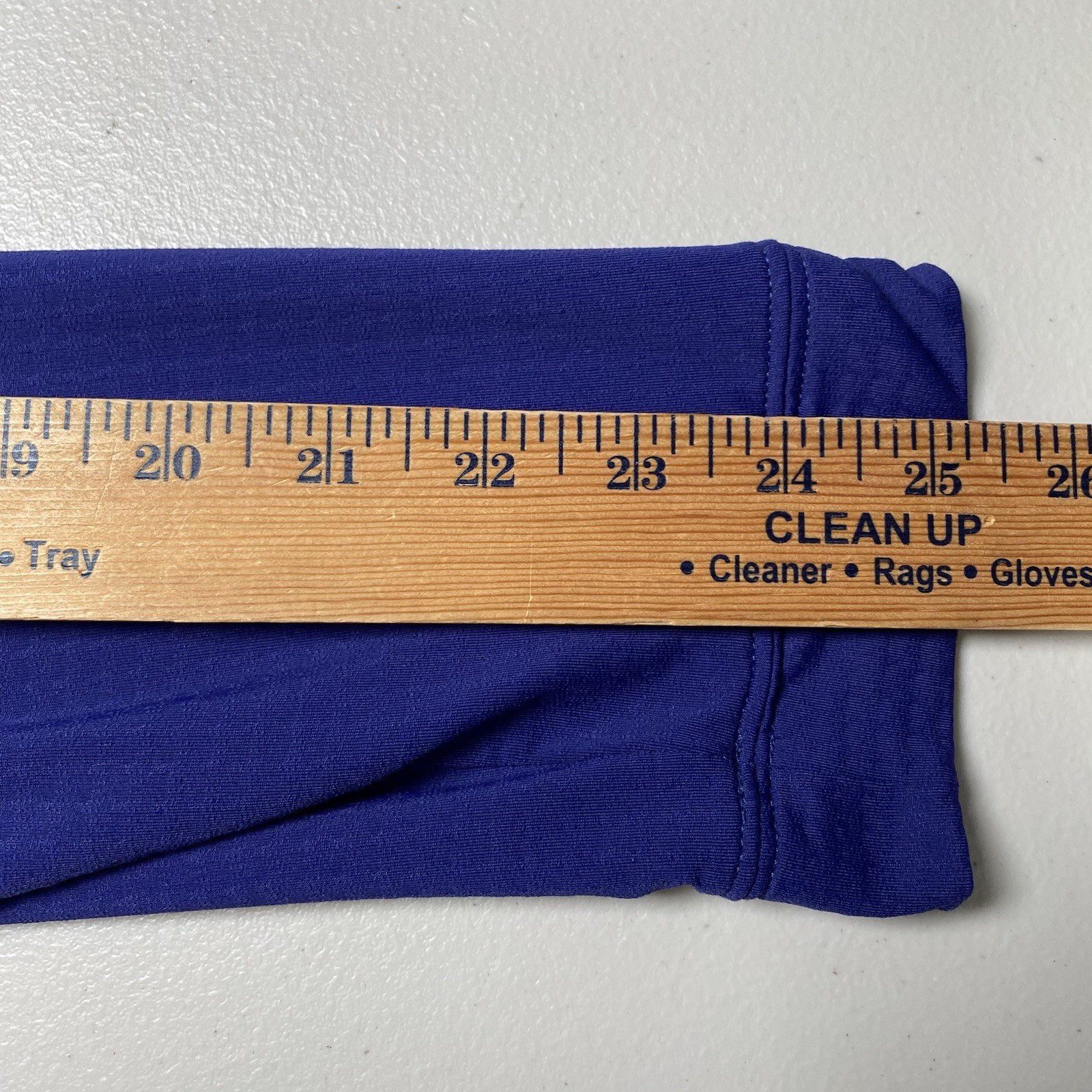 IBKUL 1/4 Zip Pullover Top L Mock Neck UPF 50+ Royal Blue