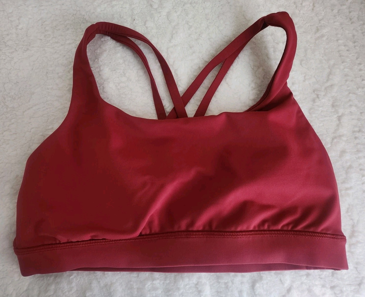 Lululemon Energy Sports Bra Rust Orange color Size 8