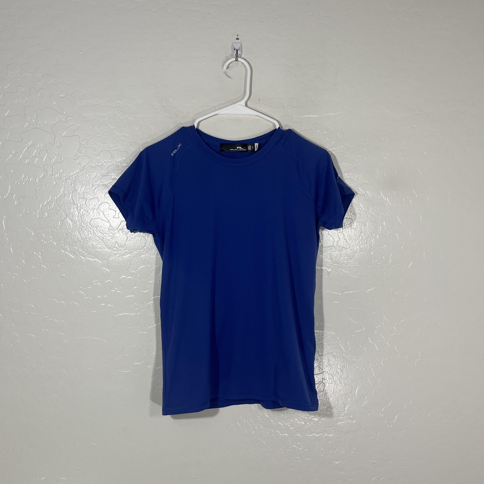 RLX Ralph Lauren Shirt Womens Small Blue Short Sleeve Crew Neck Athletic Top