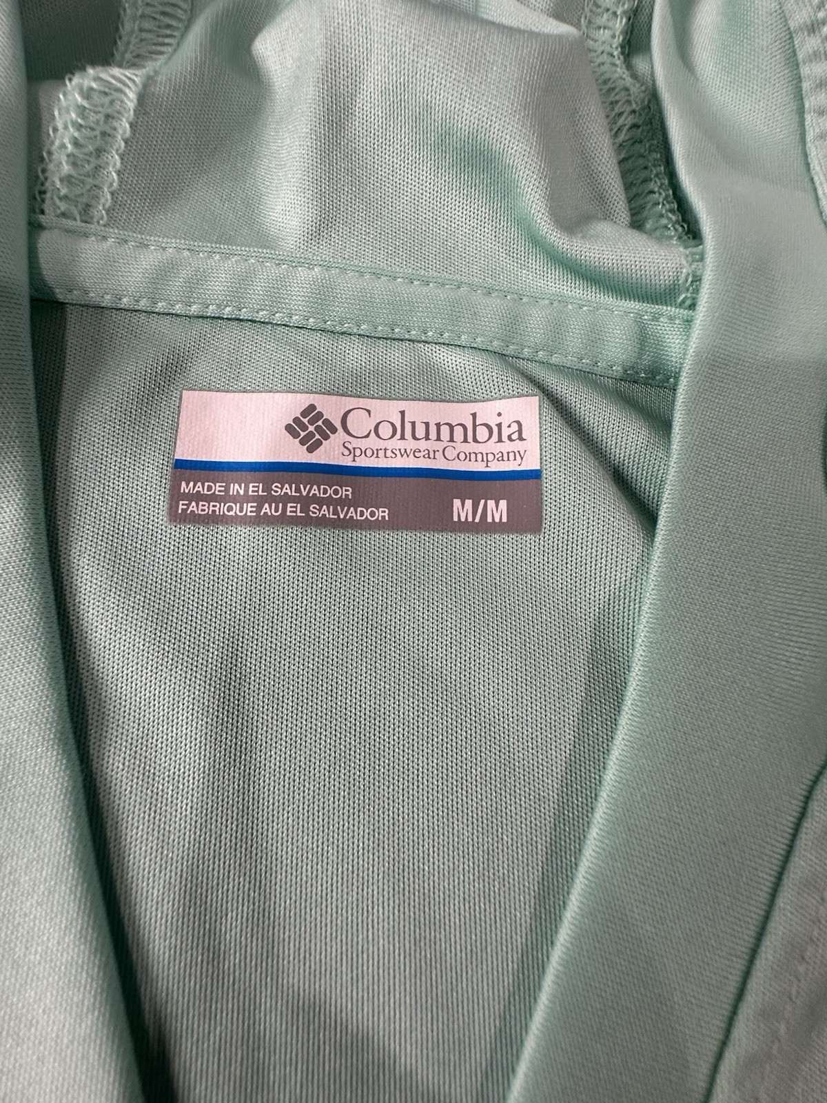 Columbia Womens PFG Tidal Tee II Hoodie Size M Medium Gulf Stream Mint Green UPF