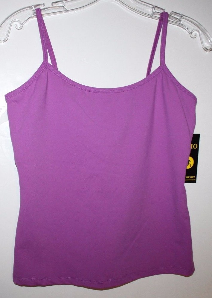 Wear Me Out WMO NWT Women L/XL Violet Purple Cami Strap Tank Athletic Top